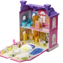 Кукольный домик для творчества DIY различные строительные блоки для детей мебель для вилл Миниатюрный Кукольный дом 3D Пластик с мебелью для детей игрушки