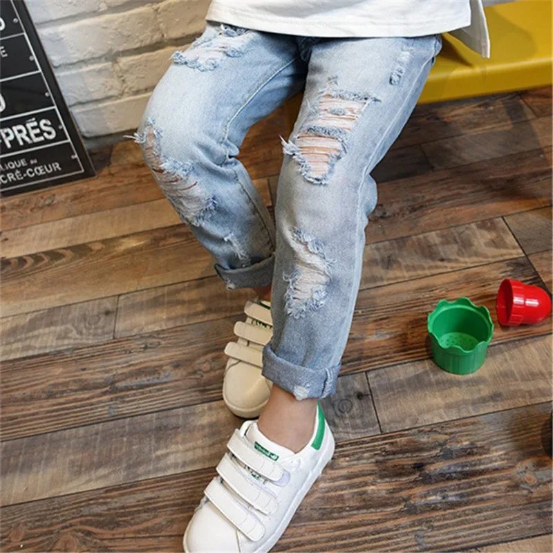 Broken Jeans Children 2018, Ripped Jeans Kids Boys