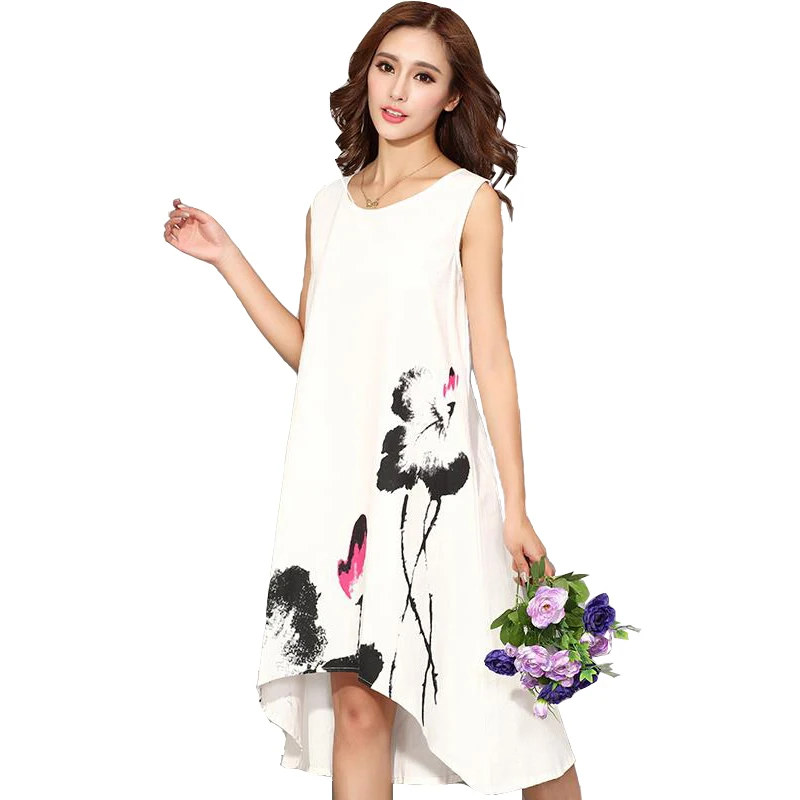 summer dress 2016 vestido casual dress dresses for women vintage dress ladies sundress plus size women