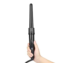 5 в 1 щипцы для завивки волос набор для завивки щипцы для завивки с 5 сменными бочками и термостойкими перчатками-черный