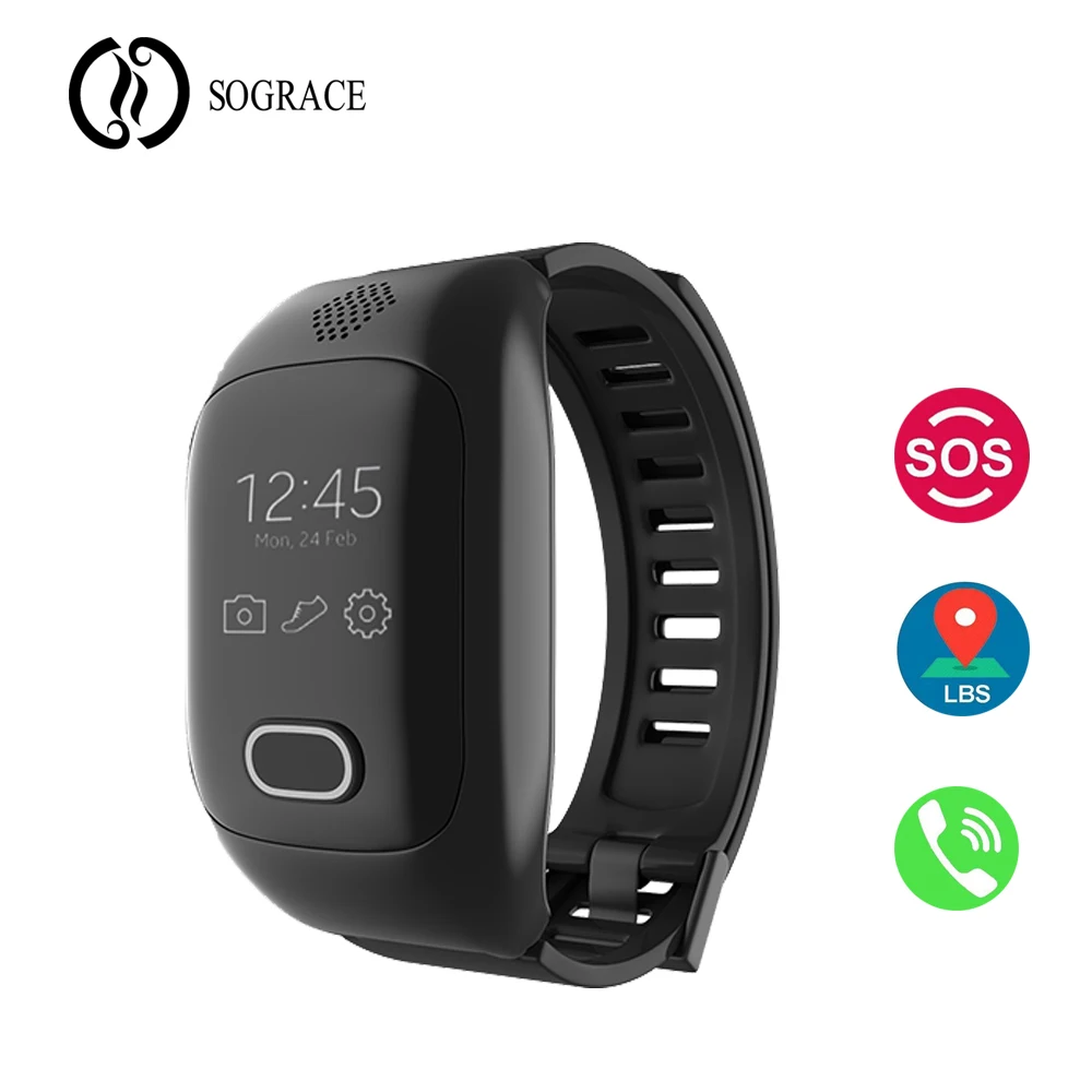 

Student Safety Smart Watch GPS Support SIM Card SOS anti-lost Location IP67 Waterproof Smartwatch For elderly Children Baby