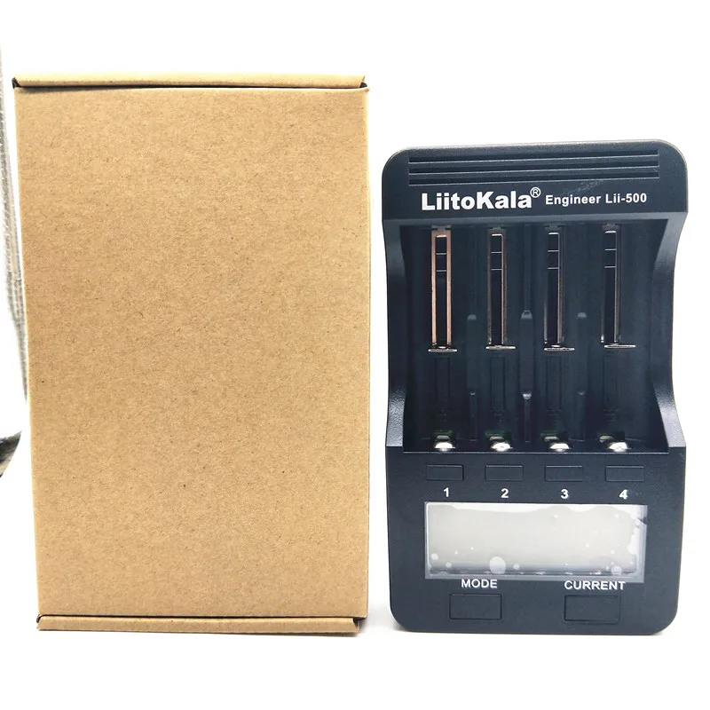 Liitokala Lii-202 lii-402 18650 зарядное устройство 1.2 В 3.7 В 3.2 В 3.85 В AA/AAA 26650 10440 14500 16340 18350 Smart Зарядное устройство - Цвет: lii-500 no other