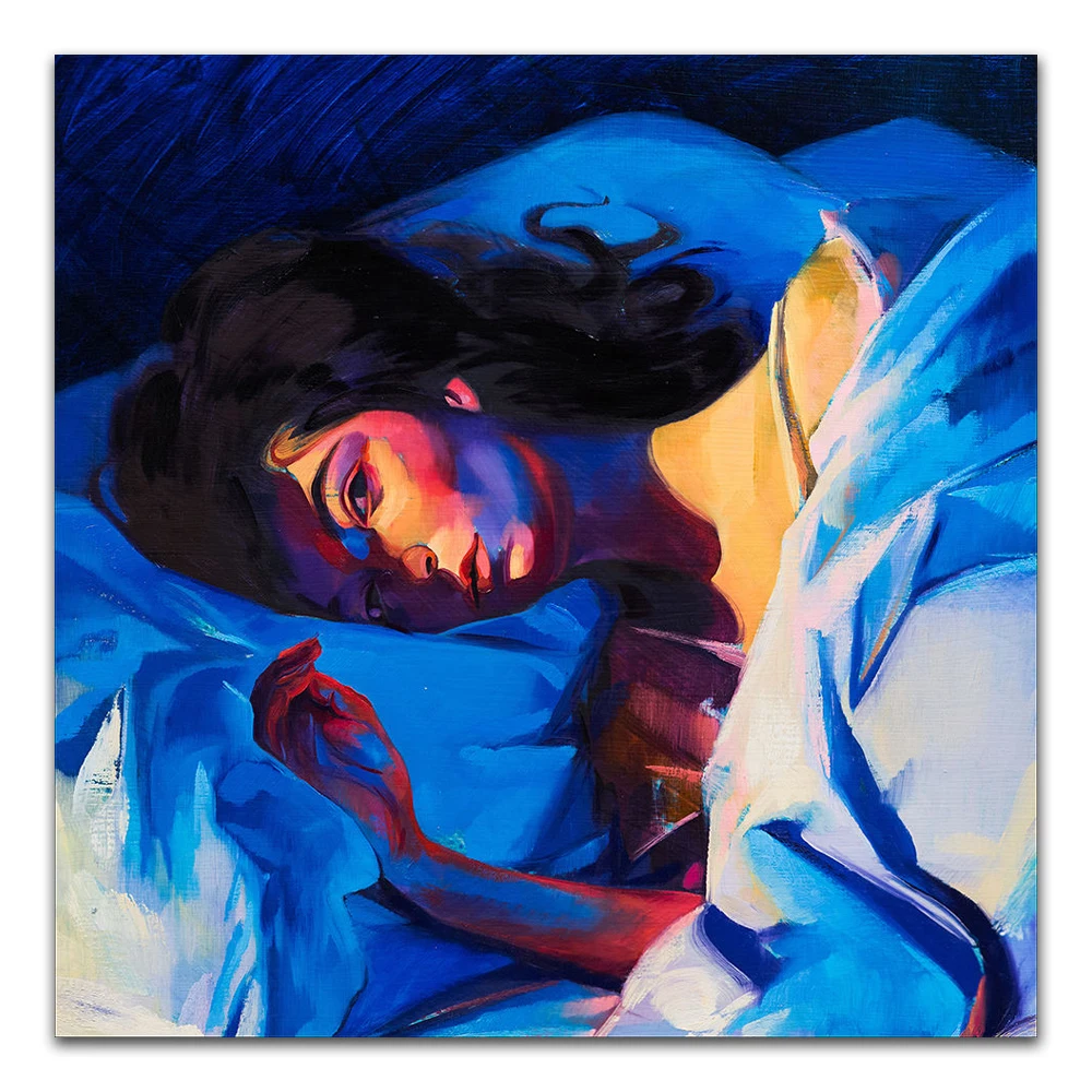Z0580 Posters and Prints Lorde Melodrama Rock Pop Music Album Green Light 2017 Art Poster Canvas Painting Home Decor | Дом и сад