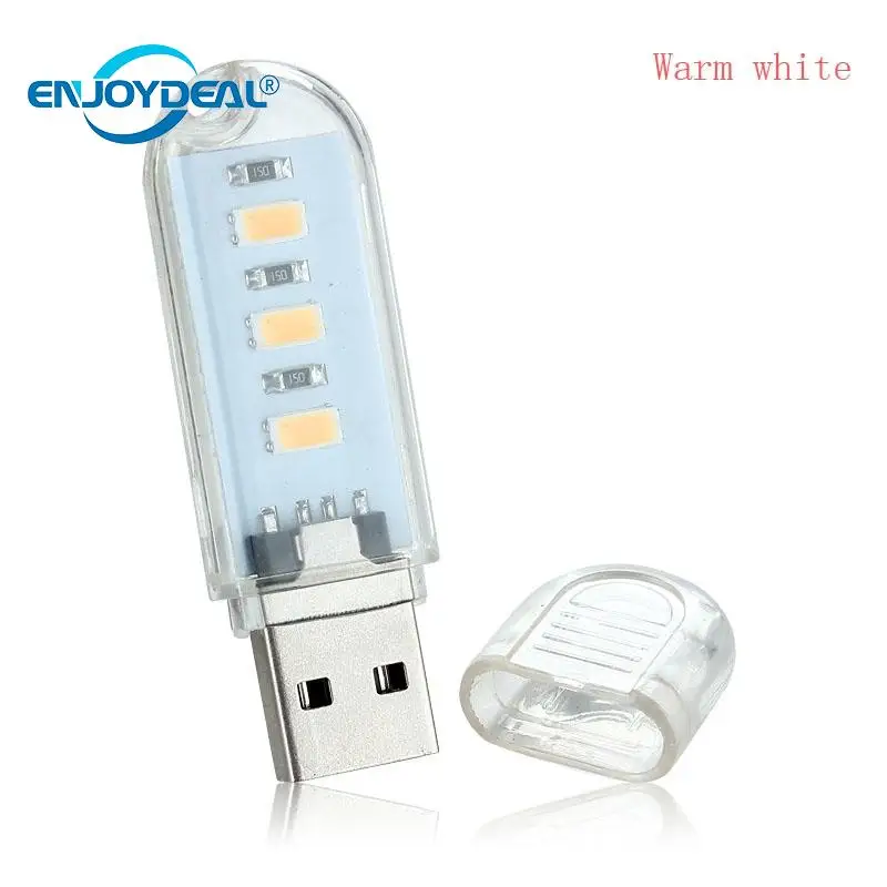 Светодиодная энергосберегающая лампа кукуруза 5 В 5730 SMD 3 светодиода USB для чтения