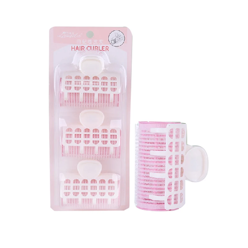 

3pcs Self-Adhesive Hair Rollers Hairdressing Home Use DIY Magic LargeStyling Roller Roll Curler Hair Beauty Tool Color Random