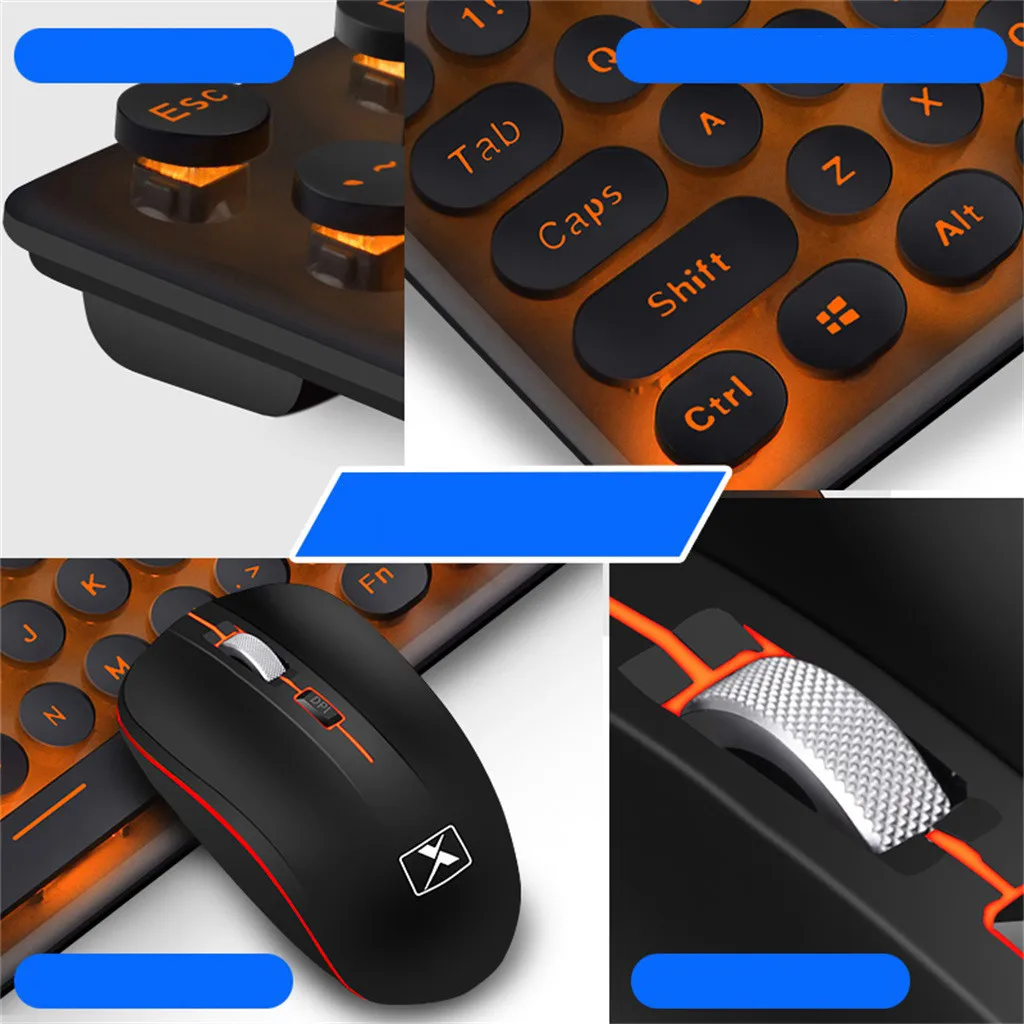 Gaming keyboard mouse combo
