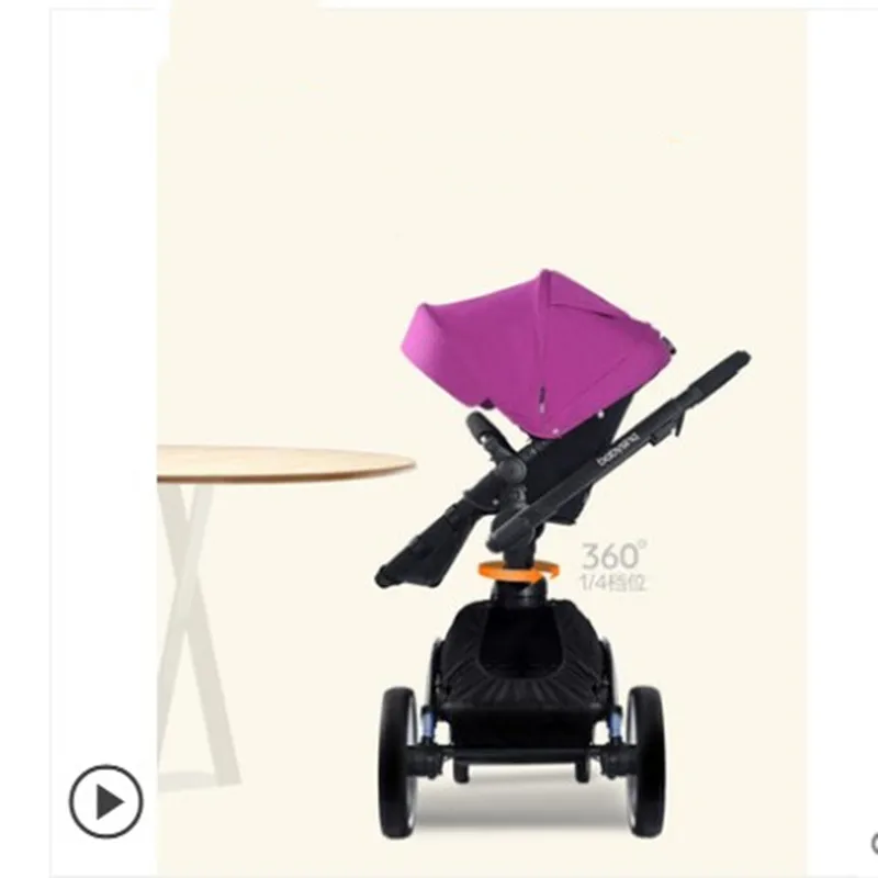 Высокая-вид детская коляска новорожденных ударостойкая складная детская коляска может для сидения и лежания вниз bb коляска