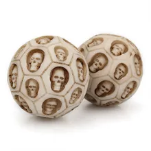2PCS / SET Handball Skull Fitness Ball Finger Exercise Meditation Stress Relief Send Boyfriend Halloween Gift