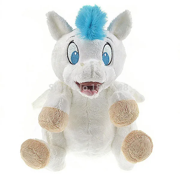 Hercules Baby Pegasus Plush White Horse Toy 10'' 25cm Cute Stuffed