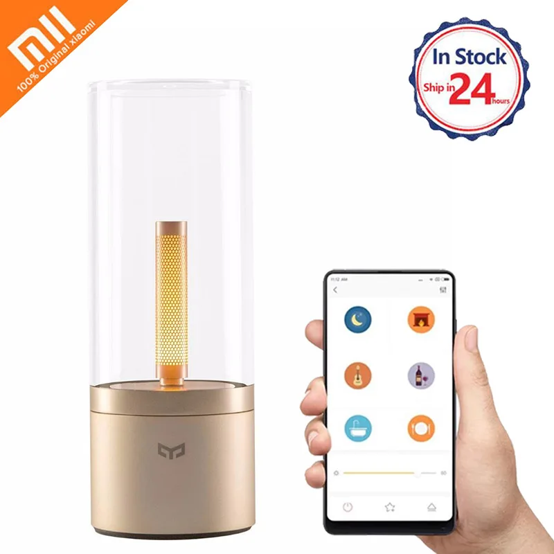 

Original Xiaomi Mijia Yeelight Smart Mood Candle light 2100mAh led night light Smart Control Atmosphere light for Mi home App
