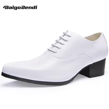 Mens Real Leather Lace Up Height Increasing Shoes Pointed Toe High Heel Shoes Casual Oxfords Man Heighten Wedding Shoes Mens Real Leather Lace Up Height Increasing Shoes Pointed Toe High Heel Shoes Casual Oxfords Man Heighten Wedding Shoes