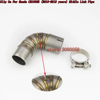 

Escape Moto Exhaust Motorcycle Stainless Steel Exhaust Slip On For CB1000R Middle Pipe Muffler Exhaust for Honda CB1000R