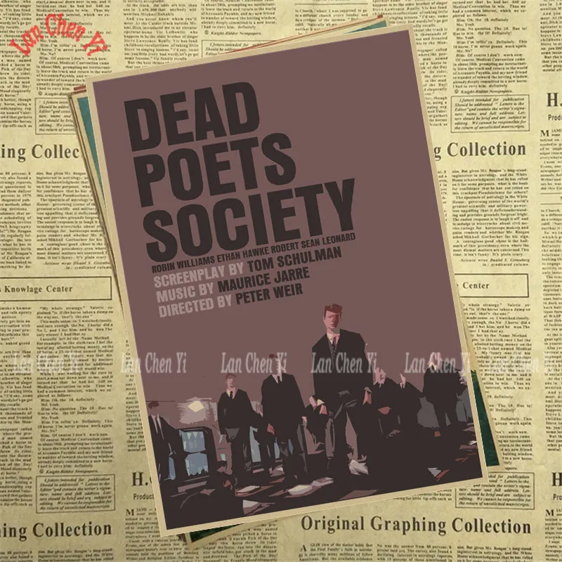 Dead Poets society ностальгическая матовая крафт-бумага плакат офисный подарок столовая домашний Декор стикер дизайн - Цвет: Фиолетовый