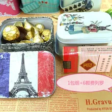 Cute peter rabbit handstrap wedding candy cookies packaging box christmas gift tin box metal jar storage cans