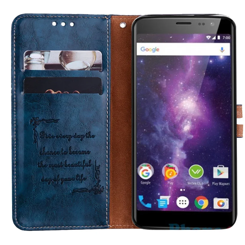 Новейший кошелек чехол для Vertex Impress Vega задняя крышка 5 &quot100% специальный из