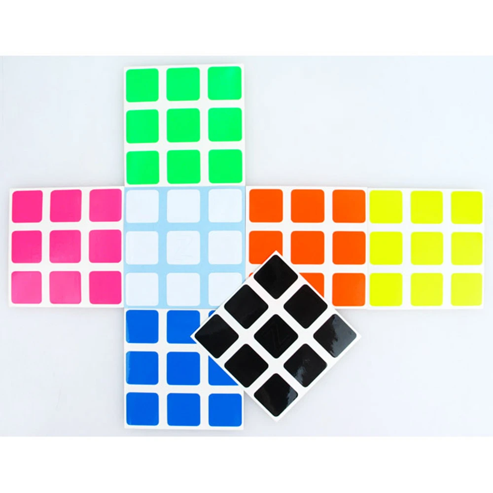 

Z-Sticker PVC DIY Magic Cube Sticker for 56/57mm 3x3x3 Puzzle Speed Cubes Dayan Moyu Shengshou