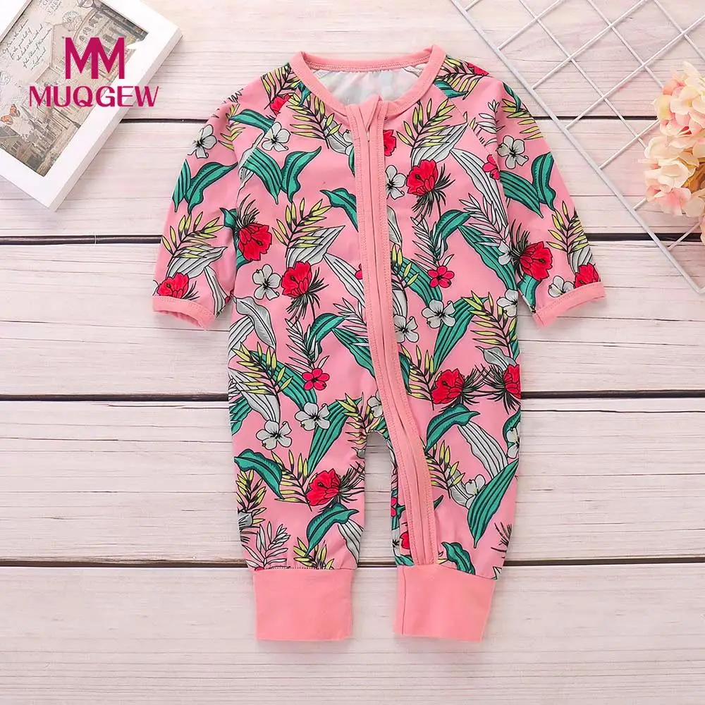 

MUQGEW Newborn winter Baby Rompers Long Sleeve set Baby Boys Girls Floral Romper Jumpsuit baby jumpsuit girls boy Clothes /PY