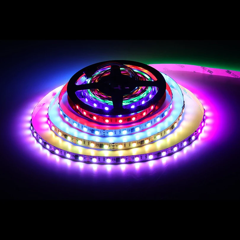 5050 SMD RGB WS2811 Светодиодная лента 5 м 60 светодиодов/м 12 В постоянного тока 2811 адресная