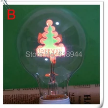 Античная Винтаж Эдисон E27 лампочки ар-деко Рождественские лампочки 220 В