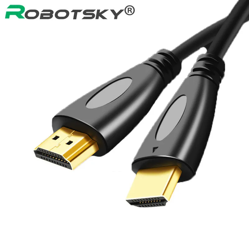 HDMI-совместимый штекер-штекер 3D 4K позолоченный видеокабель Высокоскоростной