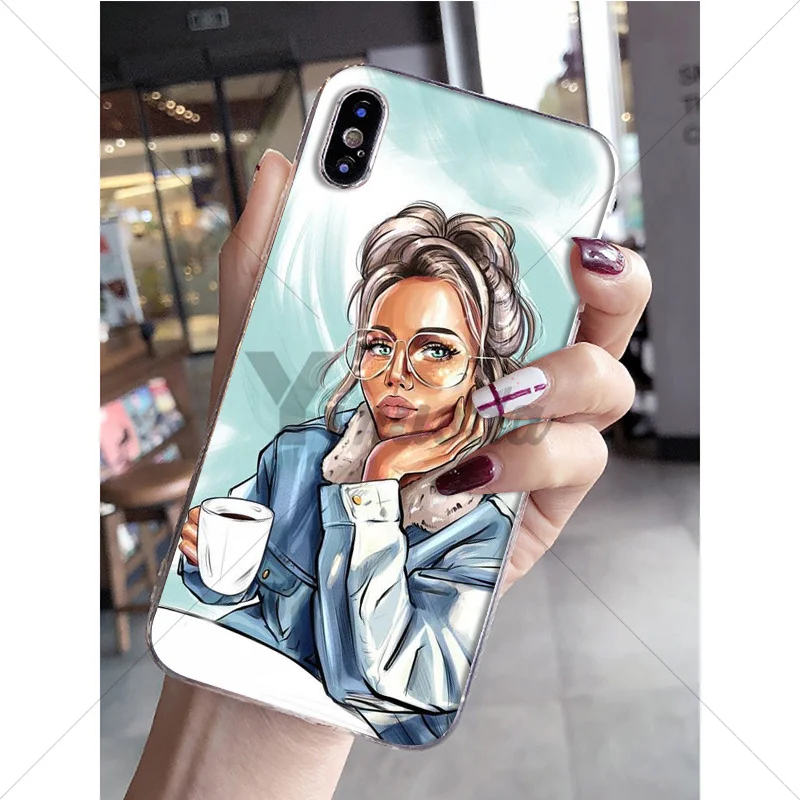 Fashion coffee girl
