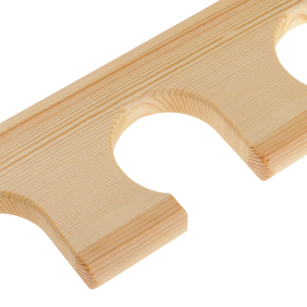 Wood Fishing Rod Wall Rack Fishing Rod Holder - Holds Up to 6 Rods for All Types of Fishing Rods and Combos
