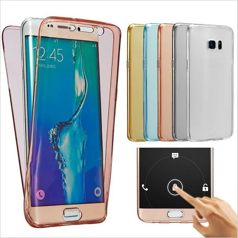

Full Coverage Transparent TPU Case On For Samsung Galaxy Note 6 5 4 3 J2 J3 J5 J7 A9 A3 A5 A7 2016 S6 S7 Edge S5 S4 On 5 7 Case