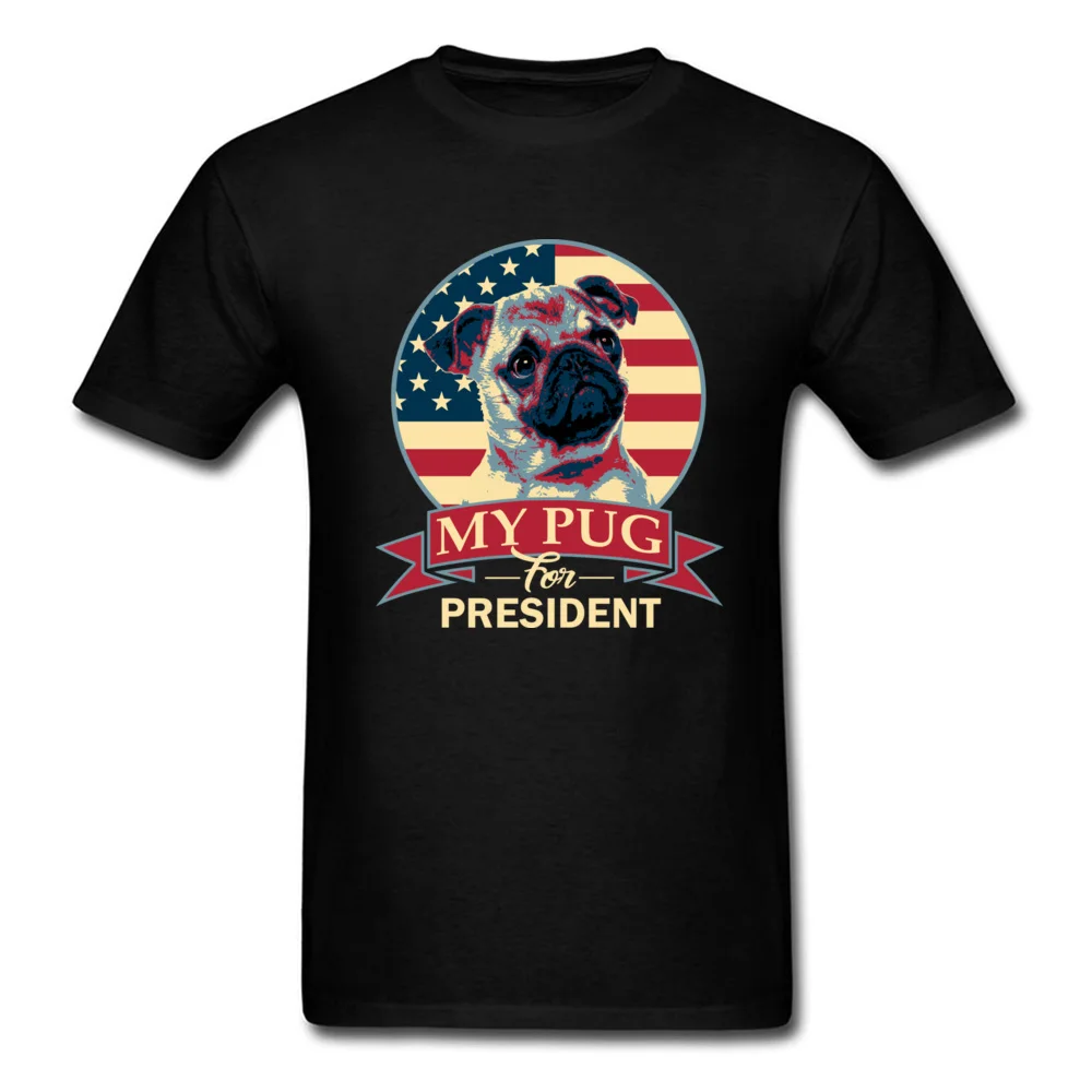 

Back To The Future American Flag Tshirt For Men Meme Brand Casual Tee Shirts My Pug For President T-Shirt Cute Weiner Dog