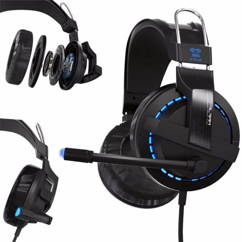 bilder für 2017 neue 1,8 mt E-3LUE Cobra H937 Blau Licht Gaming Headsets mit Mikrofon Razer Spiel für Gaming MSN Skype bilder für 2017 neue 1,8 mt E-3LUE Cobra H937 Blau Licht Gaming Headsets mit Mikrofon Razer Spiel für Gaming MSN Skype