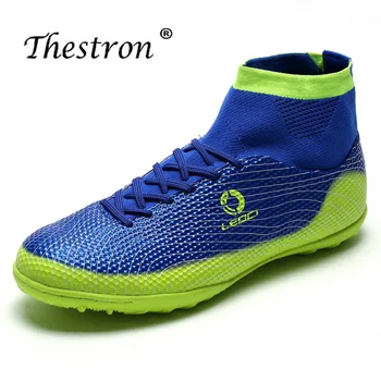 

2019 New Soccer Shoes Men Sock Shoes Football Trainers Summer Football Boots Boy High Ankle Sport Sneaker Breathable Soccer Boot