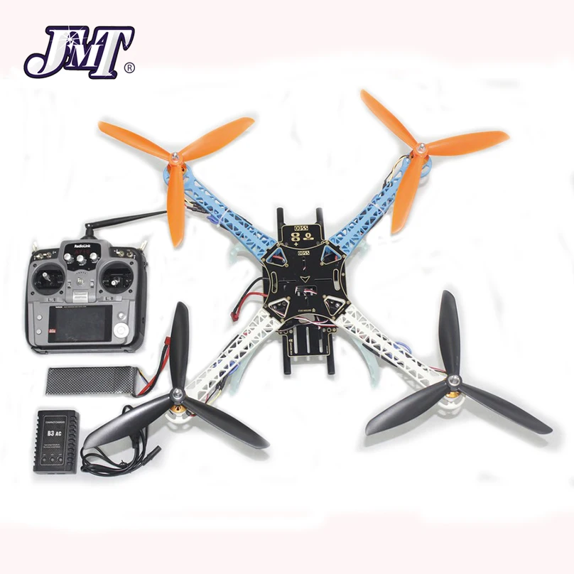 

JMT Full Set S500-PCB Frame Kit 4-axle DIY Drone Upgraded 1045 3-Propeller Multi QuadCopter RTF/ARF with 10ch TX / RX