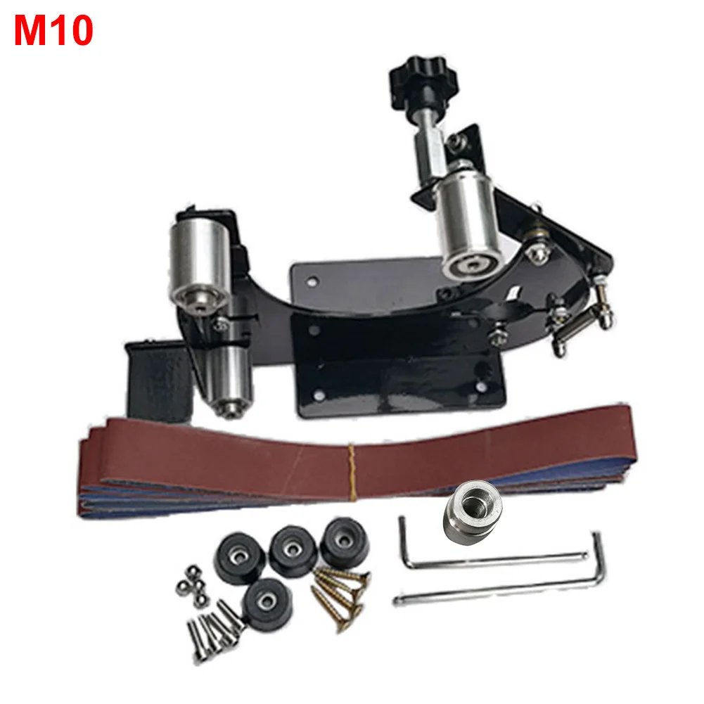 

Belt Sander Woodworking DIY Polishing Tools Portable Electric Angle Grinder Sanding Converting Mini Adapter Metal M10 M14