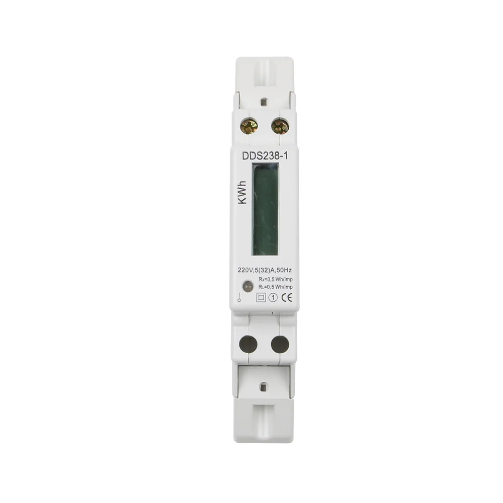 

Din rail single phase KWH meter Digital display two wire energy meter 5(32)A 50HZ or 60HZ 220V Watt hour 5a to 32a 25a 16a 10a