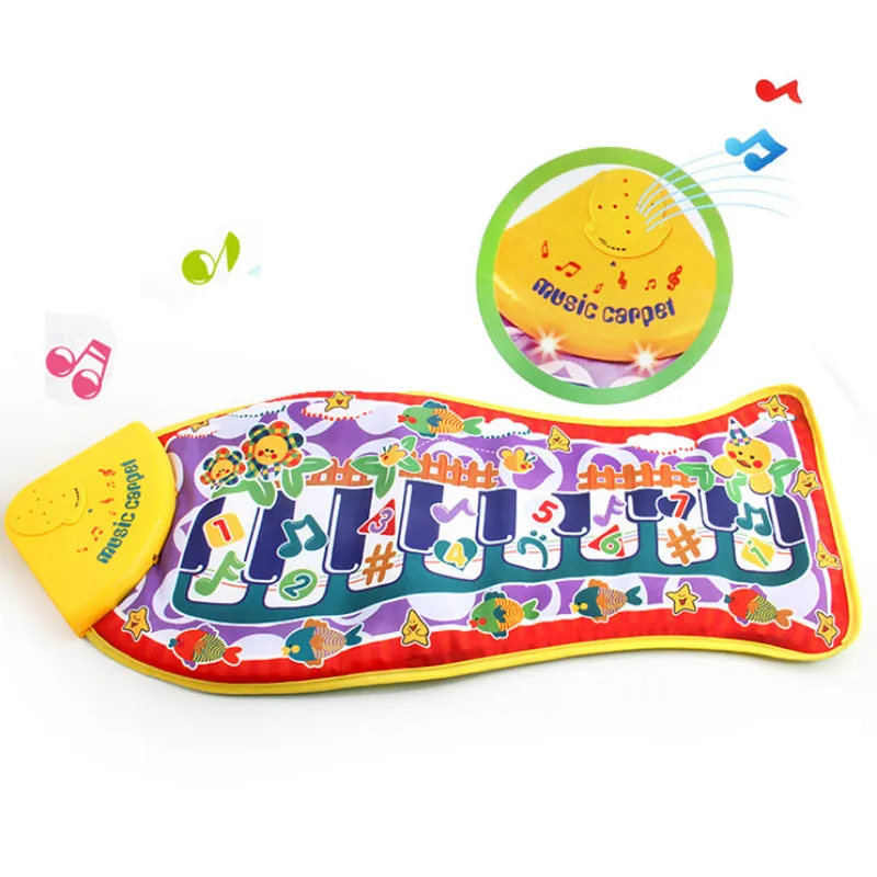 63x28cmBabyMusicalCarpetChildrenPlayMatElectronicBabyCrawling