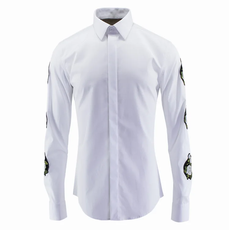 

new arrival fashion casual cotton Men's Slim international norm Hideaki long-sleeved shirt tide brand plus size M L XL XXL3XL4XL