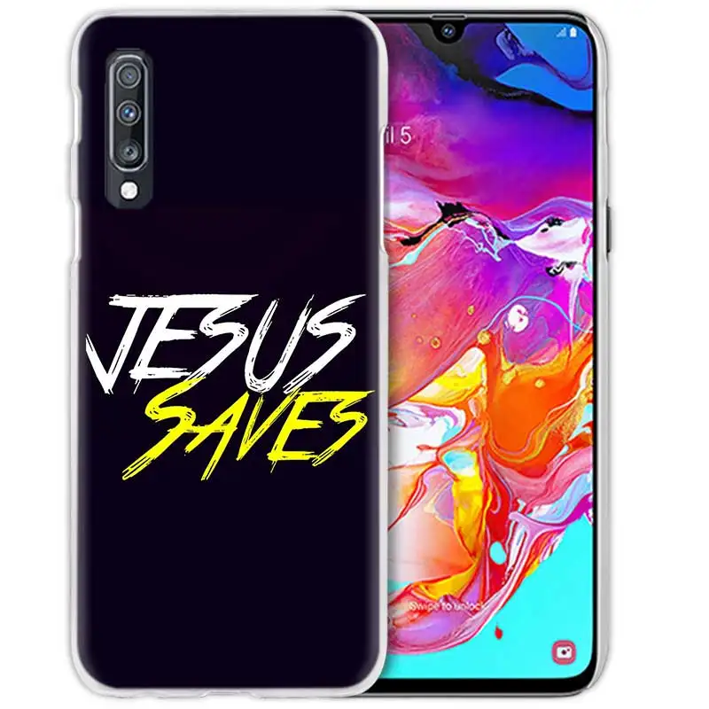 Иисус Христос чехол для samsung Galaxy A50 A70 A20e A40 A30 A20 A10 A8 A6 плюс A9 A7 жесткий прозрачный ПК чехол для телефона