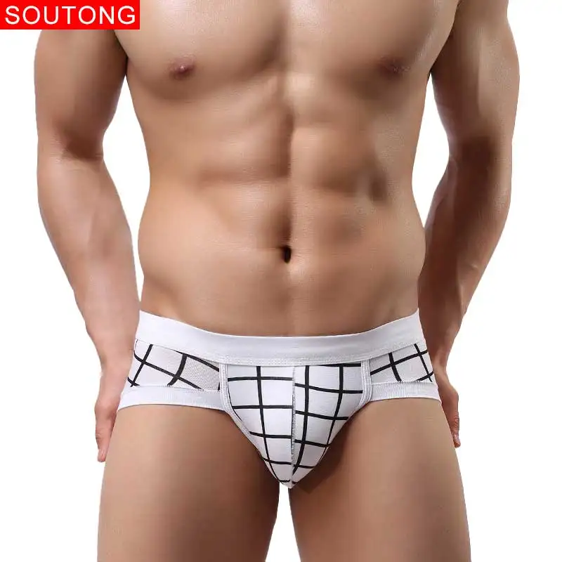 Трусы брифы Soutong мужские нижнее белье из модала мягкое пикантное 4 шт./Лот sjy01| |