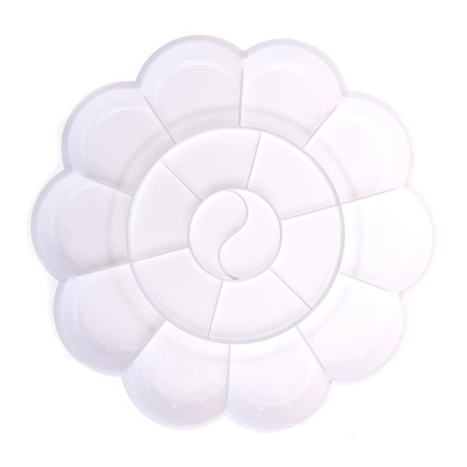 Белый пластик 18 круглые отверстия цвет воды лоток для краски смешивание цветов Палитра для рисования
