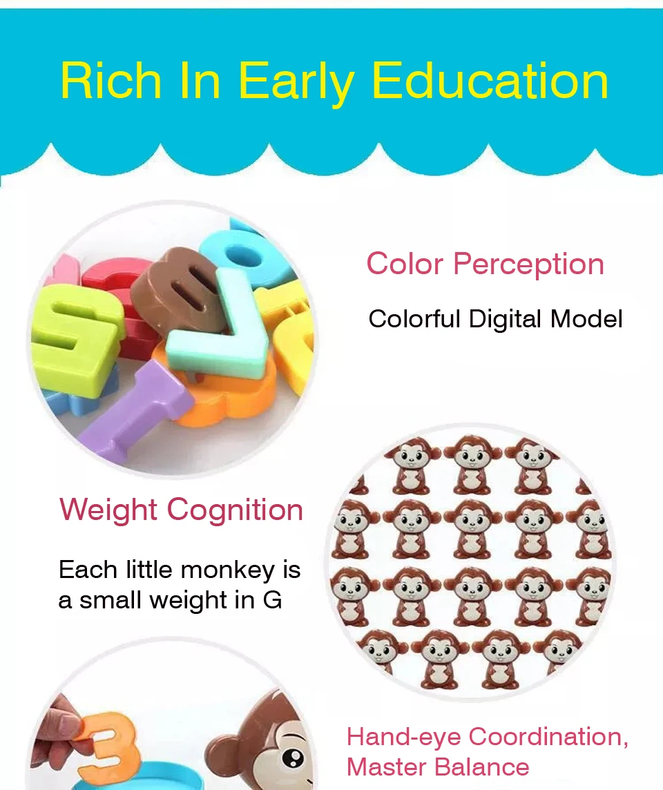 Раннее Обучение, Детские цифры, Обучающие арифметические счетные игры, математические блоки, игрушки для дошкольников, весы, игрушки для детей