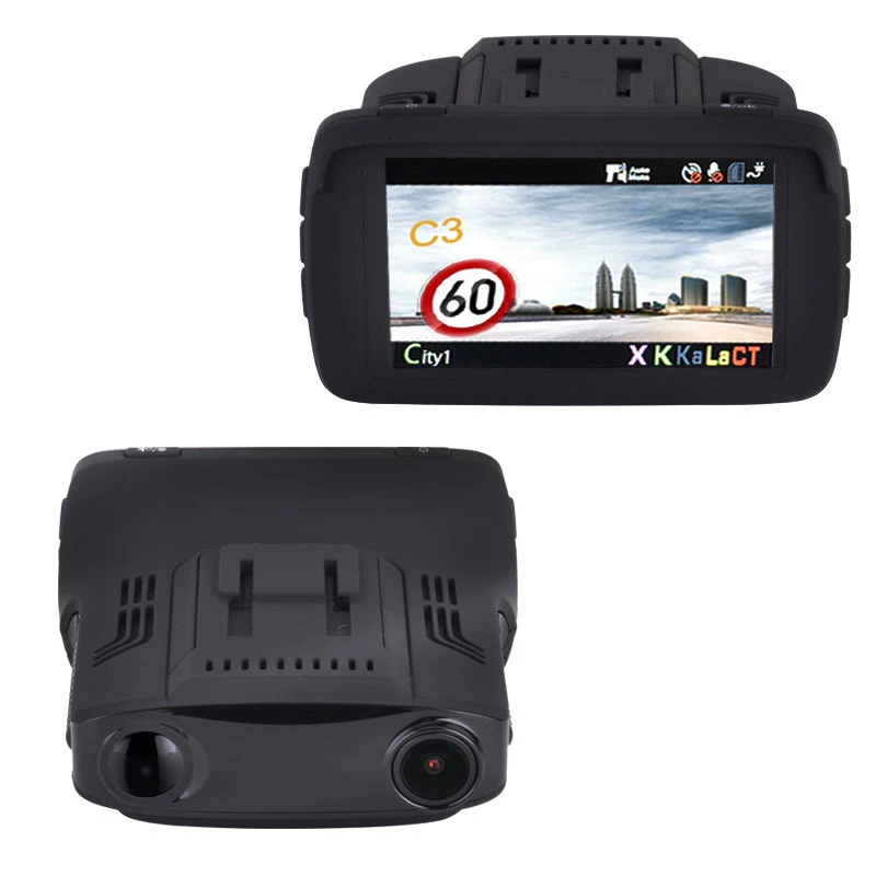 2.7 Inches HD Car DVR Dash Cam Car Video Recorder Anti Radar Detector Alarm Speed Control GPS Navigator Track Driving Recorder