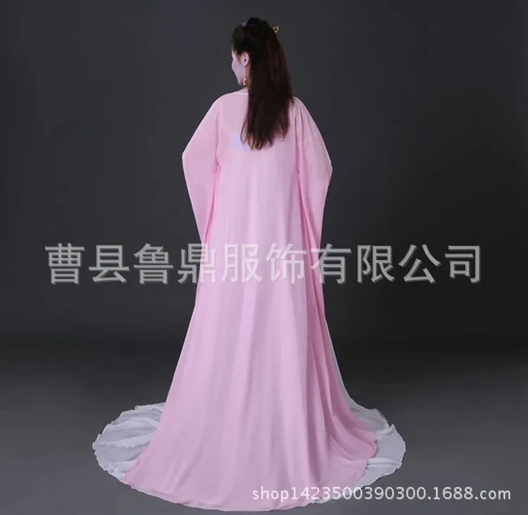 Для Женщин Производительность сценический костюм Фея древний принцессы Классическая Hanfu Костюмы для народных китайских танцев