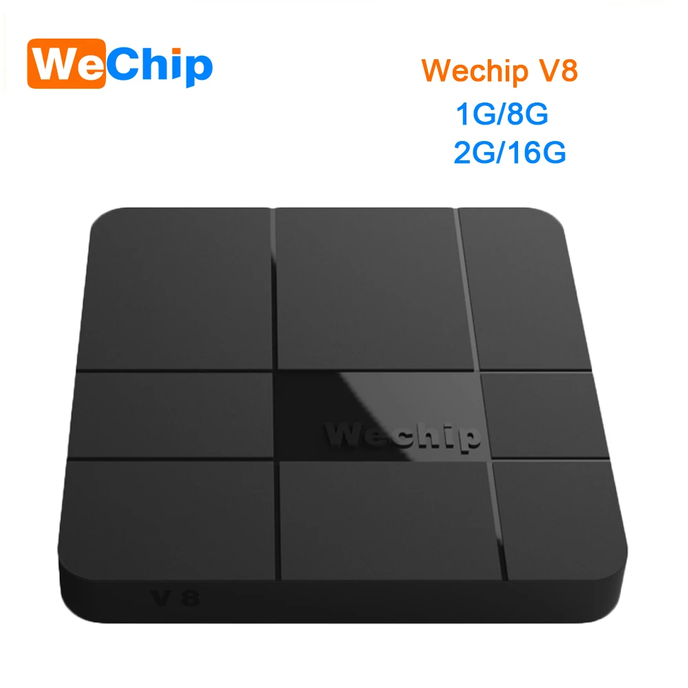 

Wechip V8 Android 7.1 2G 16G TV BOX Amlogic S905W Quad-core Cortex-A53 2.4G WIFI Media Player 1G 8G 4K HD Youtube Ott tv box