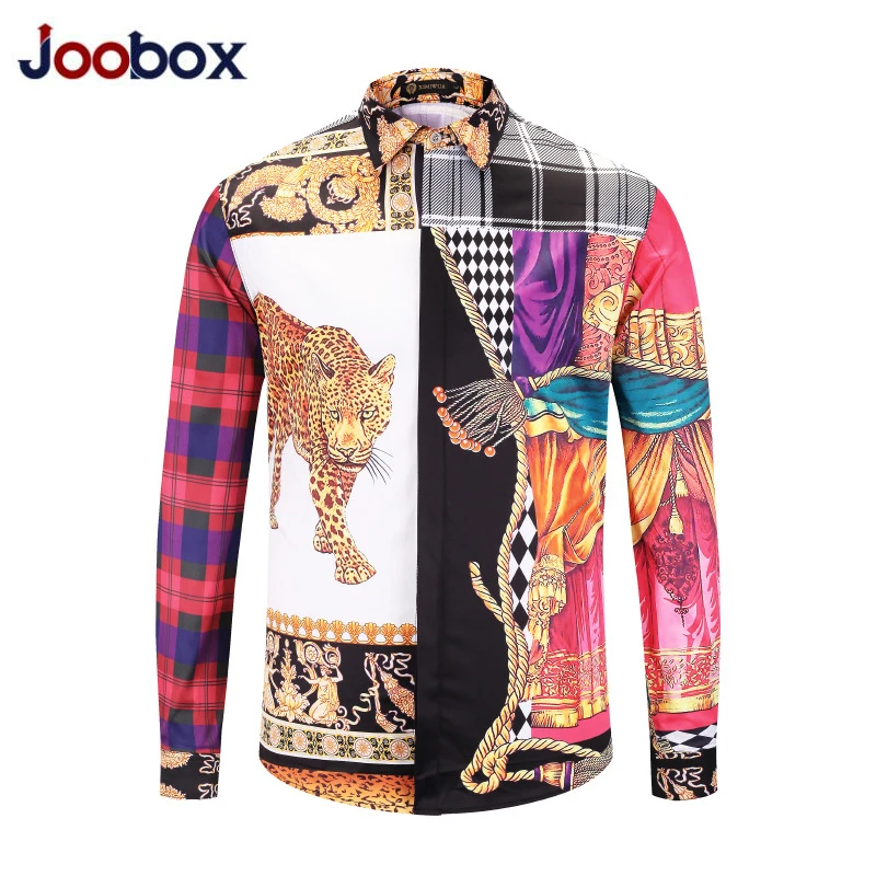 

Luxury Brand clothing Dress shirts 3D print Medusa shirts men long sleeve party club designer tops man nightclub snake shirts