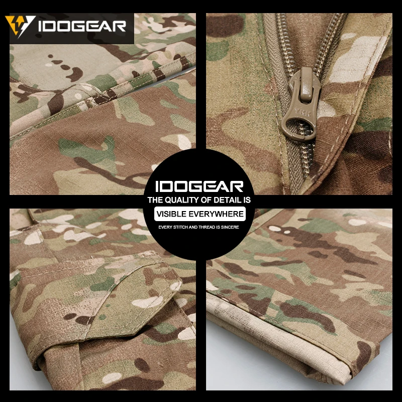 IDOGEAR GL Тактические Брюки CP Field Airsoft Военные камуфляжные гибкие мужские
