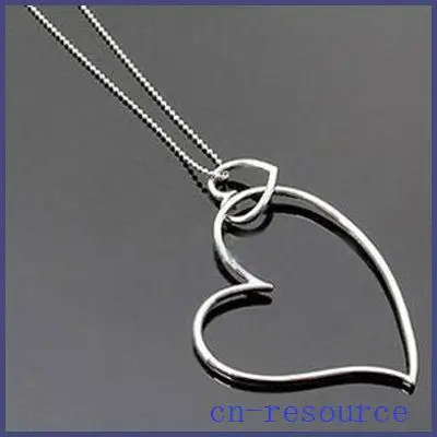 Korean Style Double Love Heart Pendant Chain Necklace WB1-007 | Украшения и аксессуары