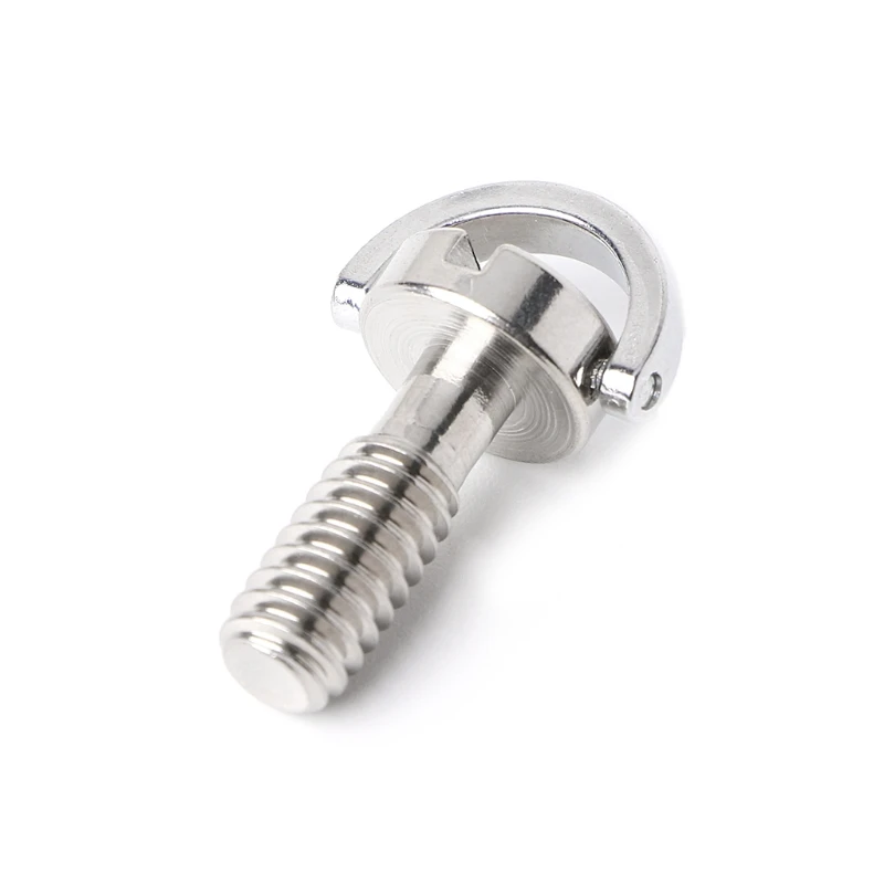 

1/4" D-Ring Stainless Steel Lengthener Screw For Photography Camera Tripod Plate
