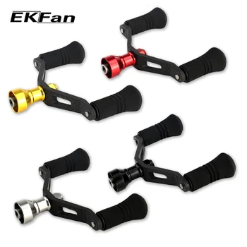 

EKfan Carbon Fiber Handle And High Quality EVA Knobs Fishing Reel Handle Fit 2000-5000 Spinning Fishing Tackle Tool For D