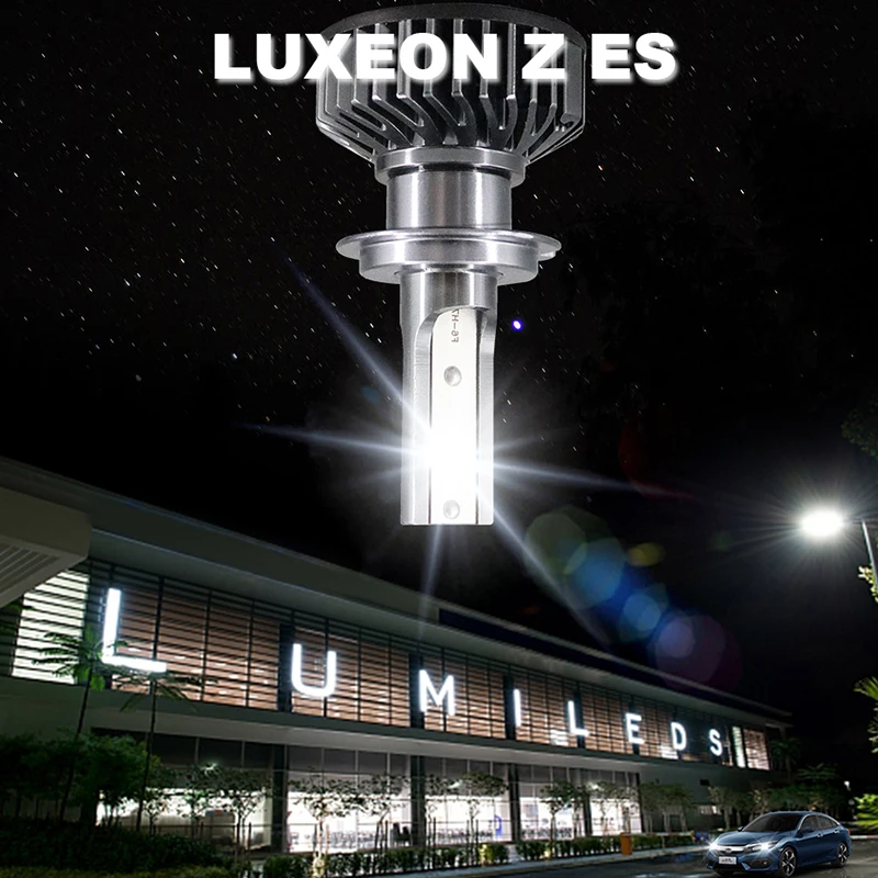 HLXG 1 пара Led H11 Автомобильные фары с Lumileds ZES светодиодные чипы 12000LM 6000K 12V лампы