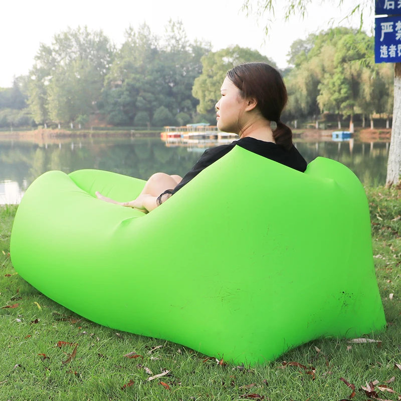 

Fast Folding Garden Chair Inflatable Sofa Lazy Bag Sleeping Air Sofa Bed Lounge Laybag Outdoor Garden Chair For Travel or Indoor