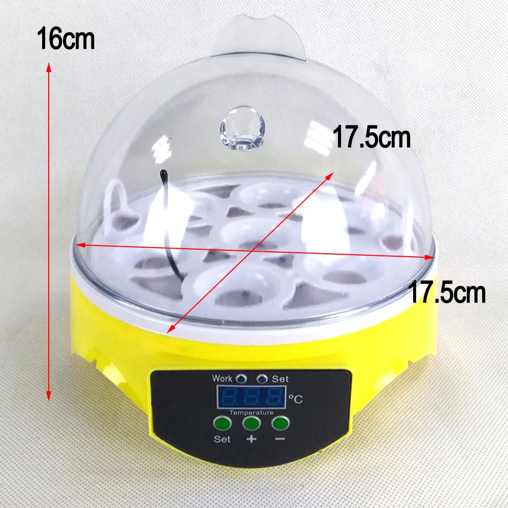 7 Egg Automatic Incubator Poultry Incubator Brooder Digital Temperature Hatchery Egg Incubator Chicken Duck Bird 7 Egg Automatic Incubator Poultry Incubator Brooder Digital Temperature Hatchery Egg Incubator Chicken Duck Bird